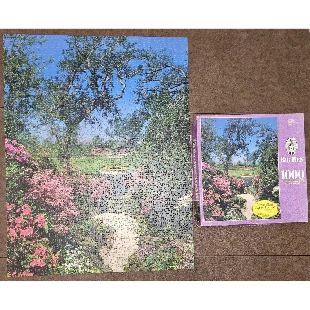 Bellingrath Gardens Mobile, AL 1000 Piece Jigsaw Puzzle Big Ben 1998 MB Vintage